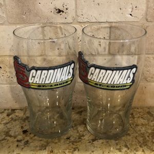 2 St Louis Cardinals Beer glasses
